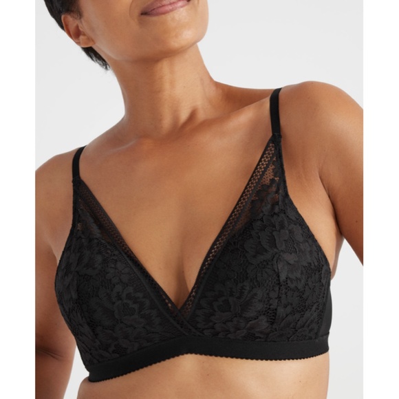 Knix "Lace Deep-V Bralette" black L (NWT) - Picture 5 of 8